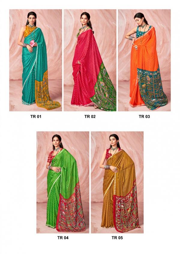 Stavan Tarang Fancy Wear Silk Printed Saree Collection